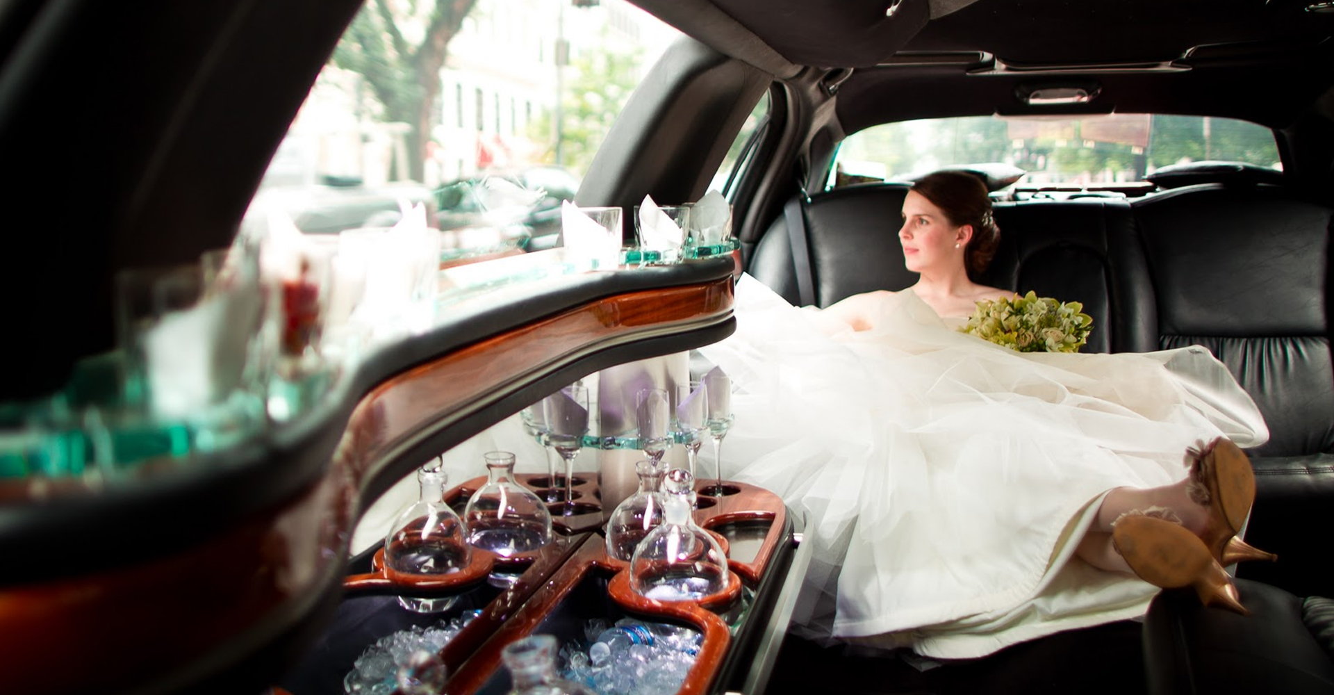 Bride in A1 Limousines