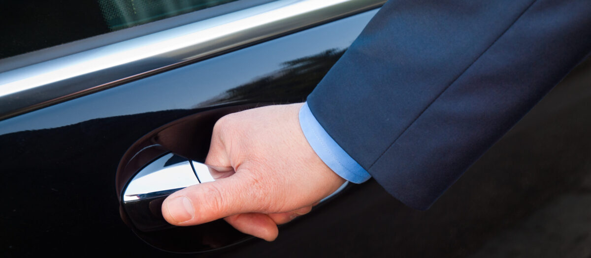 Hand opening limousine door , A1 Limousines